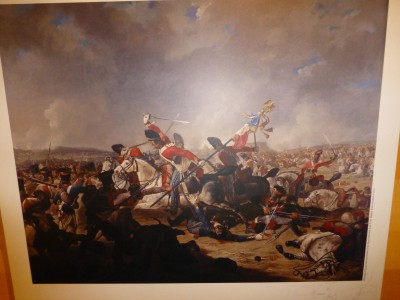 Sgt. Ewart capturing French Eagle at Waterloo
